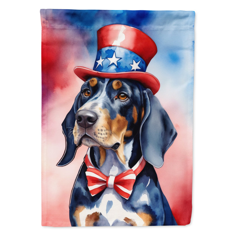 Drapeau patriotique du jardin américain, Bluetick Coonhound