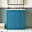 Meuble-lavabo 30 po avec lavabo en céramique, meuble-lavabo simple autoportant avec quatre tiroirs, meuble de rangement moderne pour la salle de bain, idéal pour la maison