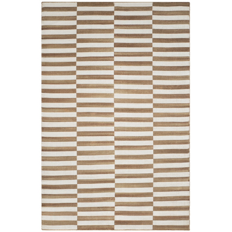 Ralph Lauren Cameron Stripe Viscose Striped Rug, Rectangle 4' x 6'