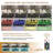 Unique Square Acrylic Coffee Table with Storage & 16-color RGB for Living Room-360424001
