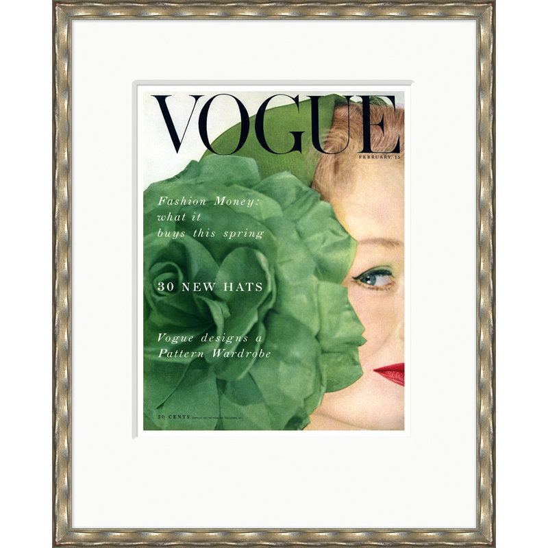 Vogue Cover, Nina De Voe, Erwin Blumenfeld, February 15, 1953 Print by Erwin Blumenfeld, Silver