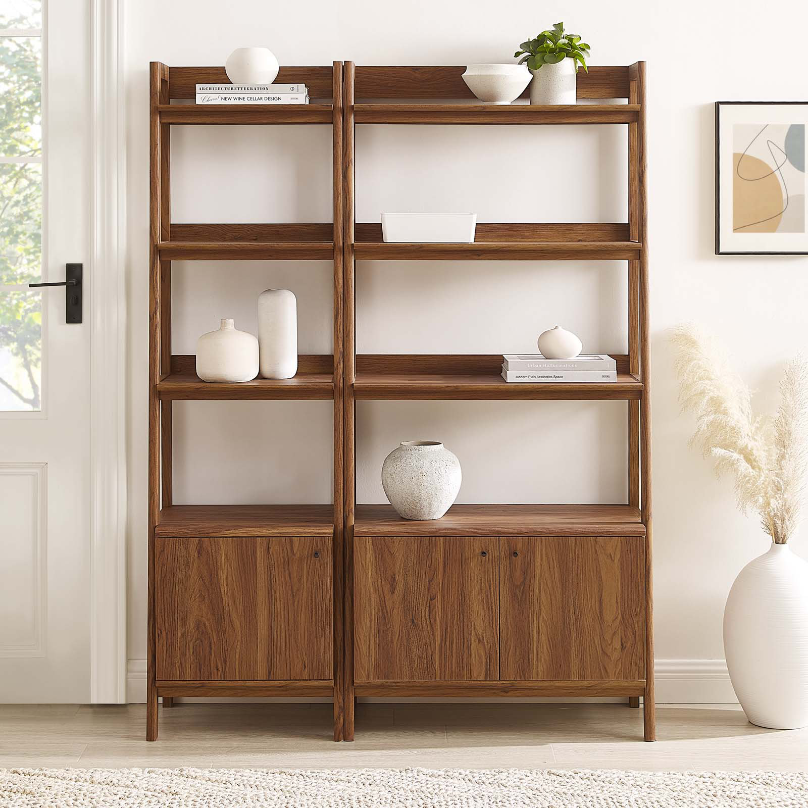 Modway Bixby Wood Bookshelves Set of 2 & Reviews Wayfair