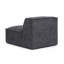 Cherylee Charcoal Chenille Basketweave Armless Chair