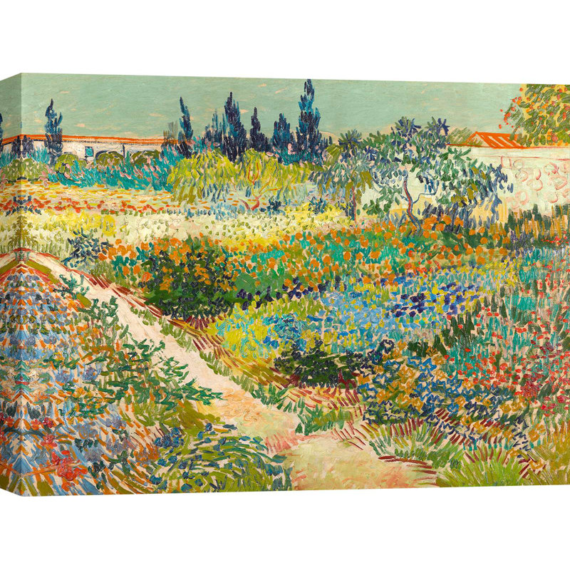 Garden At Arles by Vincent Van Gogh - Wrapped Canvas Print, 60cm H x 80cm W x 4cm D