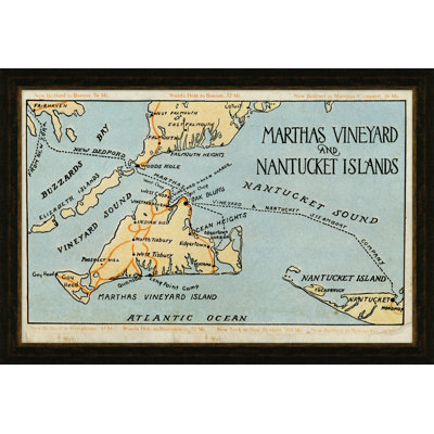 Marthas Vineyard And Nantucket Islands Giclee Print by Soicher Marin Archives