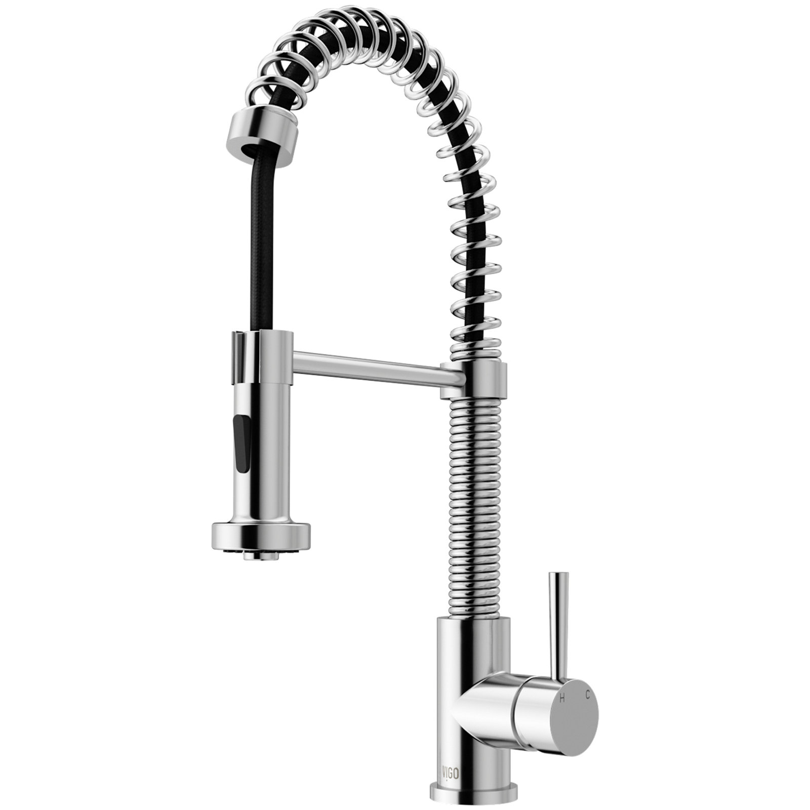 Edison Pull-Down Kitchen Faucet, Chrome, Without Soap Dispenser