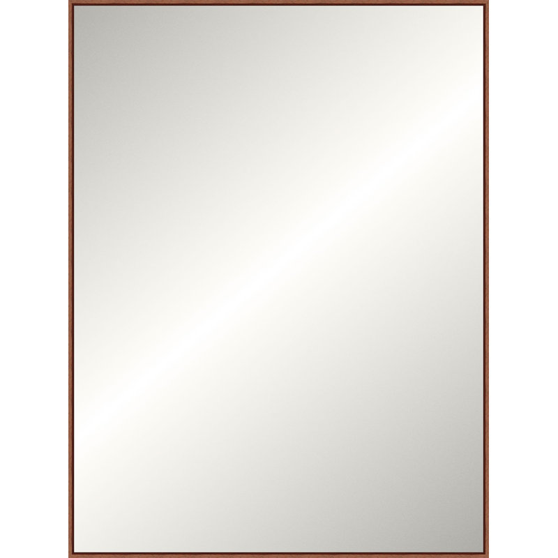 Miroir en bois massif, 89.25" x 49.25", Gray, Rectangulaire