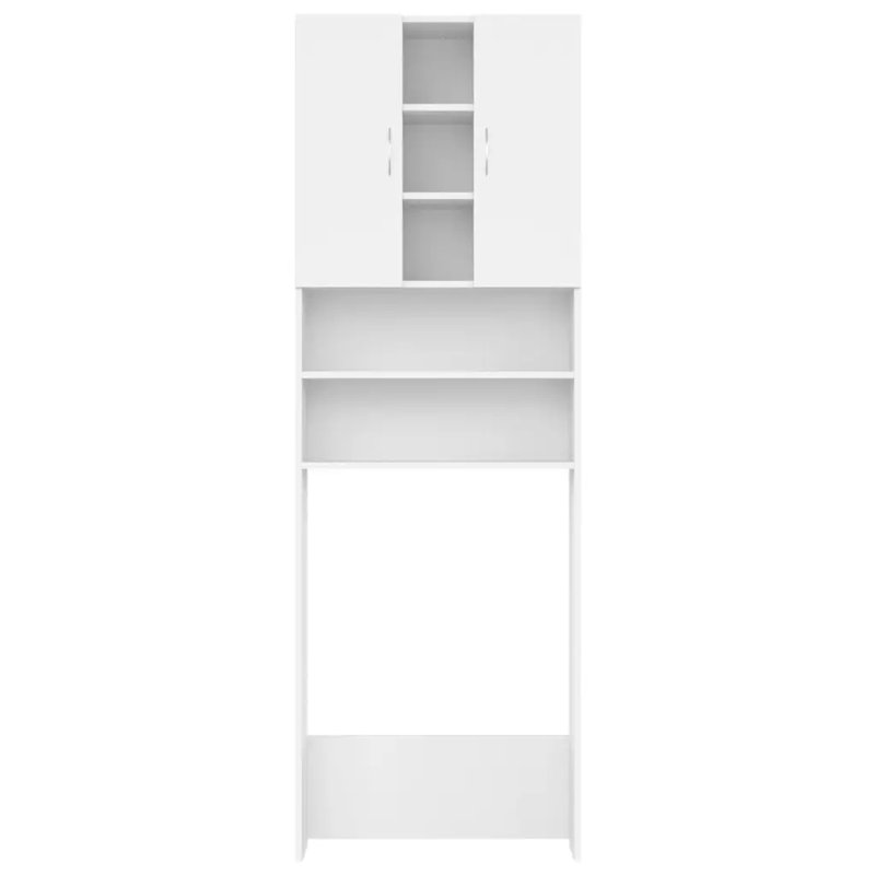 Awaah Solid Wood Linen Cabinet, White