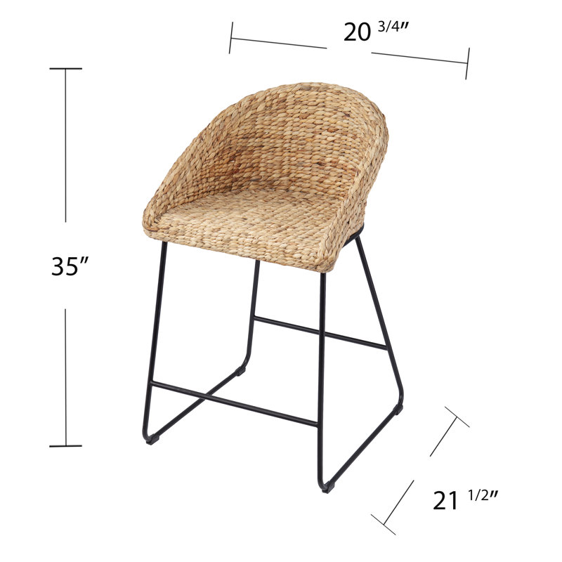 Kyle Counter Stool with Metal Frame