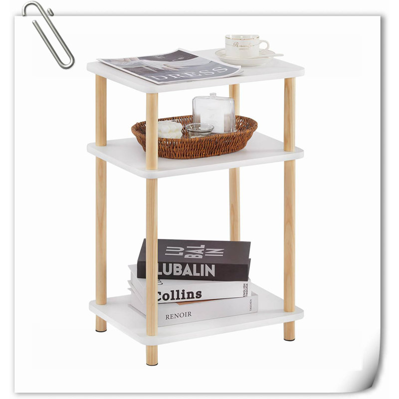 Table de chevet Bryaunna, Blanc