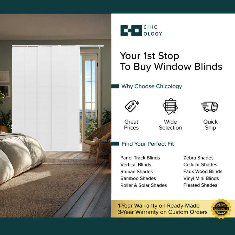 Blackout Vertical blind, Snowbound