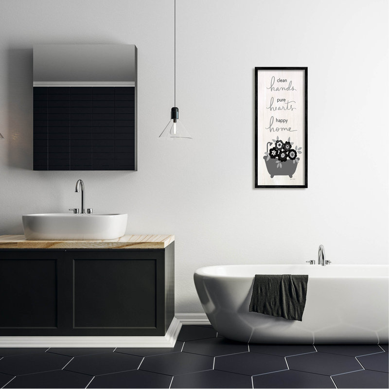 «Clean Hands Pure Hearts», art mural texturé giclée par Anna Lapoint_aq-427, H 30 po x l 13 po x P 1,5 po