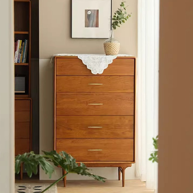 Commode d'appoint ronde en métal