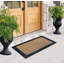 Tapis d'entrée noir et gris Lueck