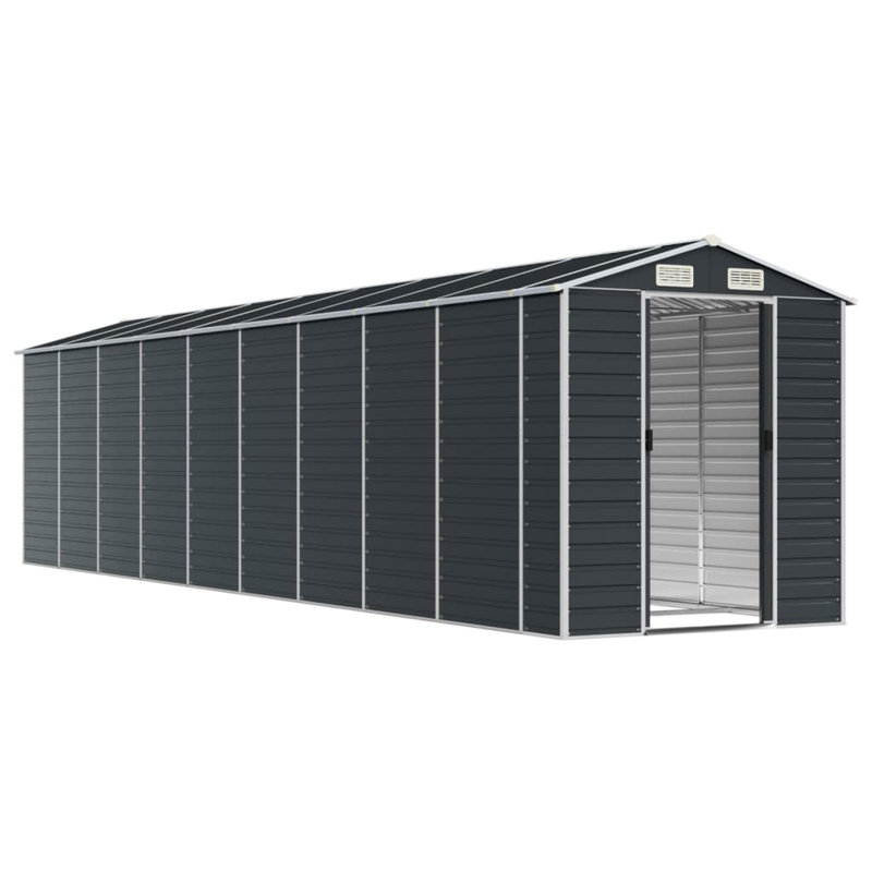 Remise de jardin Brisayda en acier galvanisé 6,3 x 26,6 x 6,5 pieds