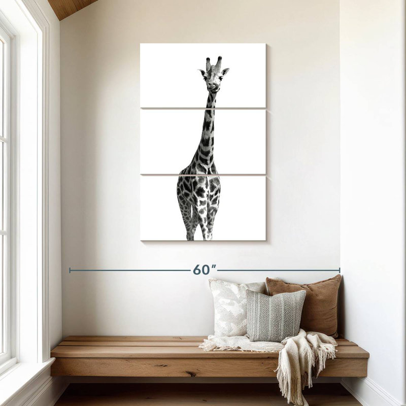 Brampt Long Necked Giraffe, 45" H x 28" W