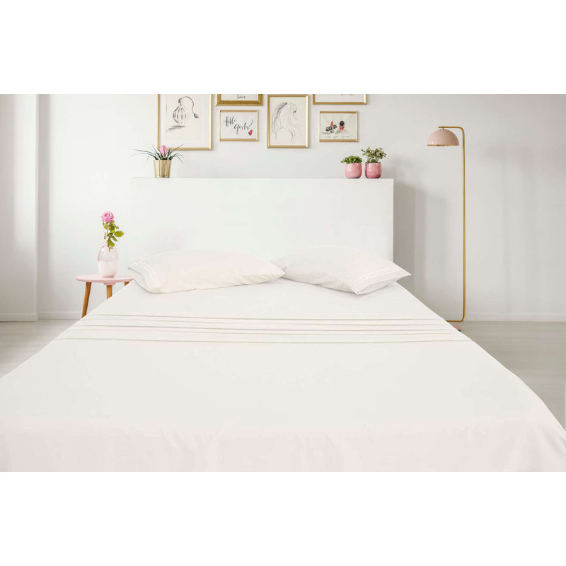 Ensemble de draps Greeny Green Luxury, Taie d'oreiller pour lit simple, Mauve