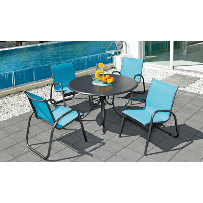 Premium All-Weather Wicker Outdoor Stacking Dining Armchair with Cushion