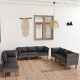 9 Piece Complete Patio Set with Cushions
