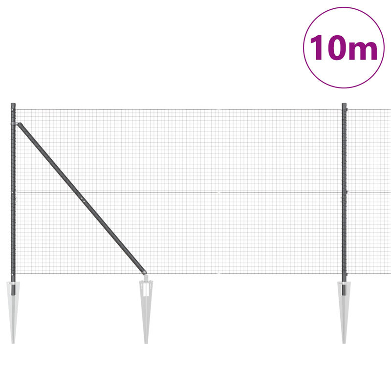 140 cm H x 1000 cm W Plastic Border Fencing