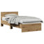Vidaxl Bed Frame Without Mattress With Headboard Artisan Oak 75X190 Cm-1112222735-1112222733