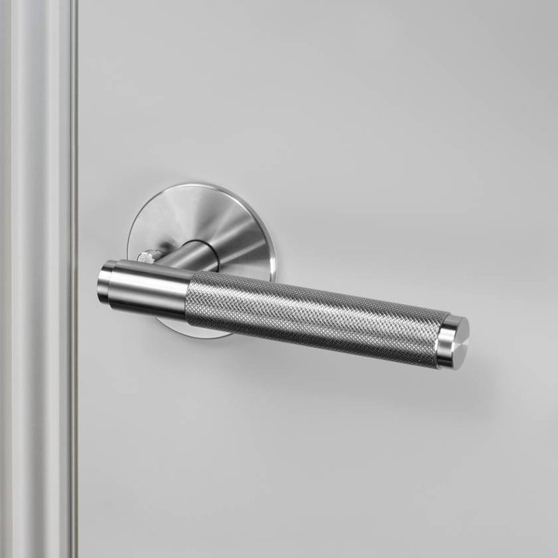 Round Passage (Hall & Closet) Door Lever with Round Rosette, Steel