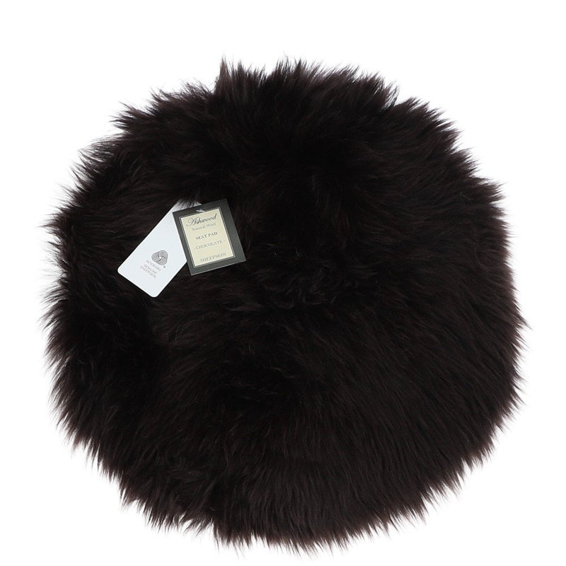 Sheepskin Seat Pad Wolf Tip, Brown