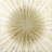 Light Grey And Gold Metal Starburst - No Frame Print on Metal