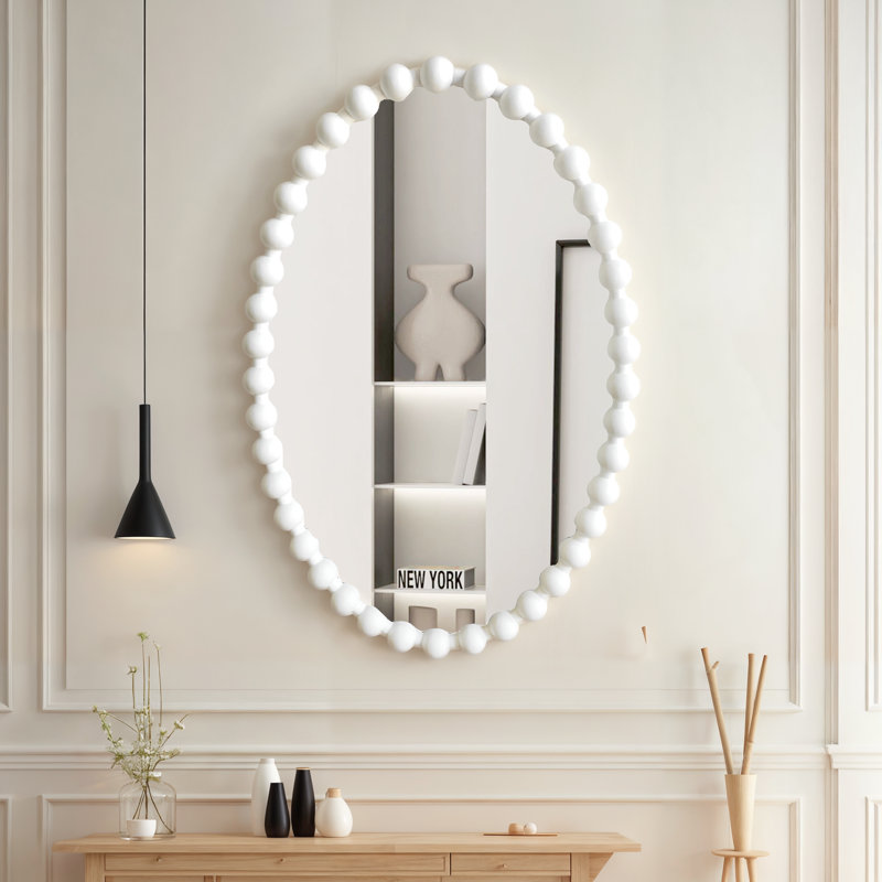 Miroir mural ovale
