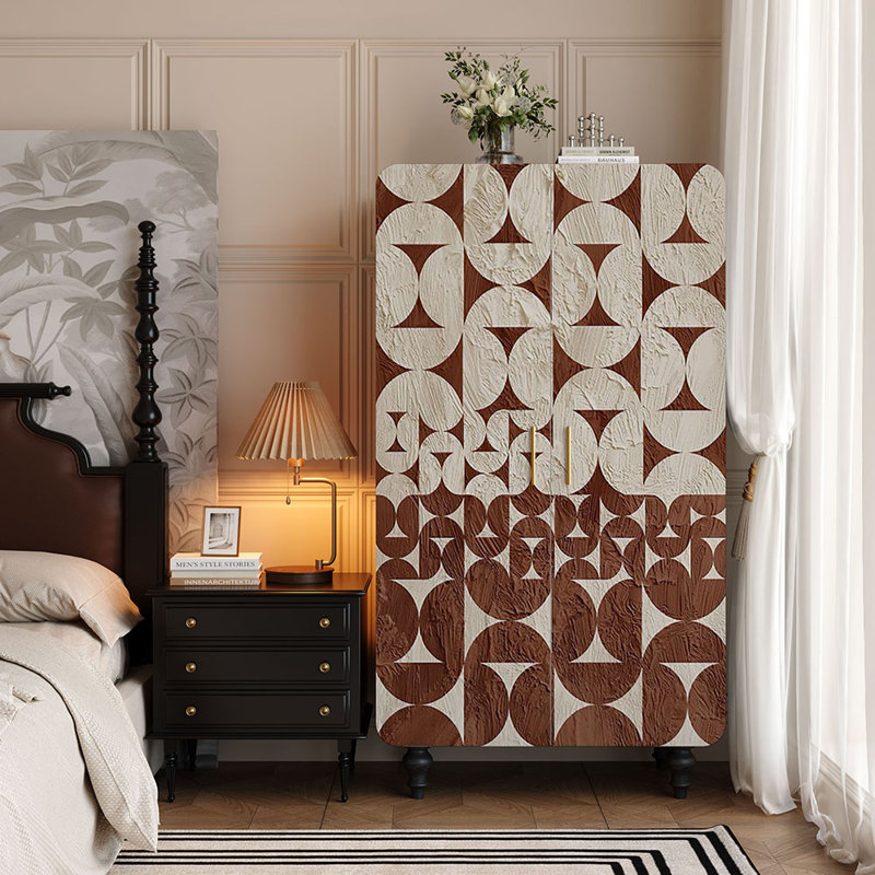 Retro painted  storage wardrobe