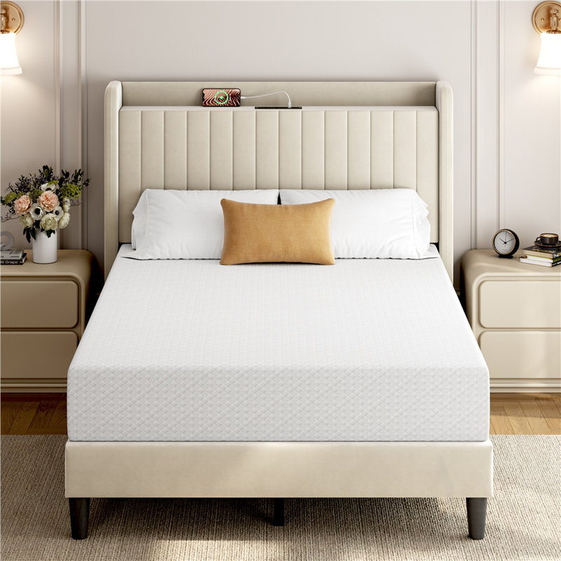Matelas en mousse à mémoire de forme moderne avec 3 couches de mousse, Lit double