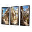"Espagne village andalou", 3 pièces sur toile-584322404-584322413