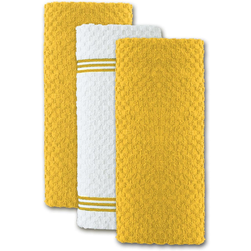 Cotton Kitchen Towel, Yellow