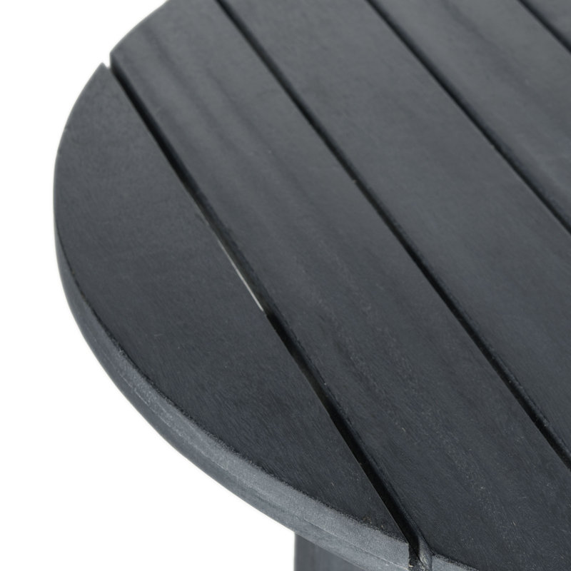 Round Acacia Outdoor Dining Table , 35.4'' in. W 35.4'' in. D, Dark Slate Gray