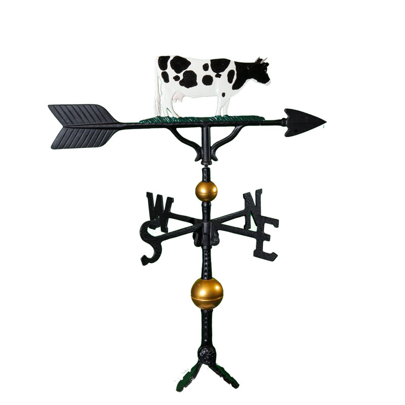Deluxe Cow Weathervane, Natural