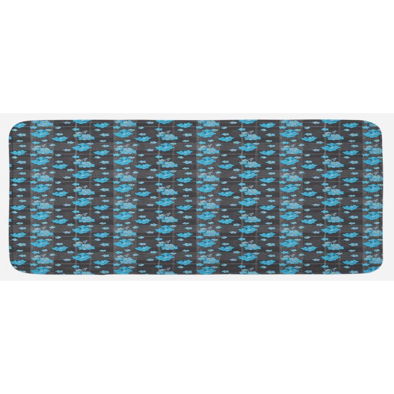 Cottage / Country Floral Synthetic Kitchen Mat