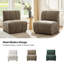 Ensemble de salon modulaire en chenille 5 pièces 84 po Shalon-559646256