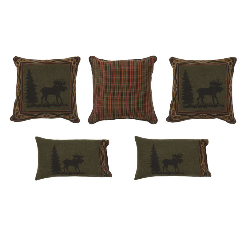 Couvre-lit Wooded River Moose, Couvre-lit / courtepointe simple