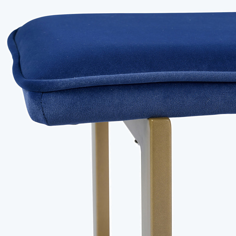 Banc avec revêtement, Bleu