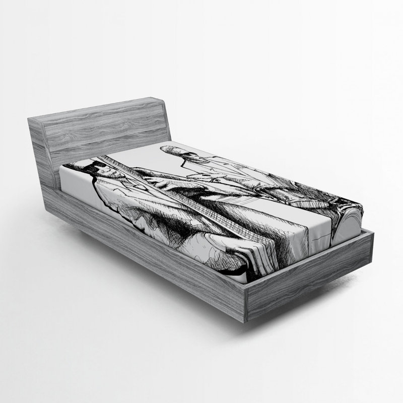 Drap-housse de musique jazz, Drap-housse de taille simple