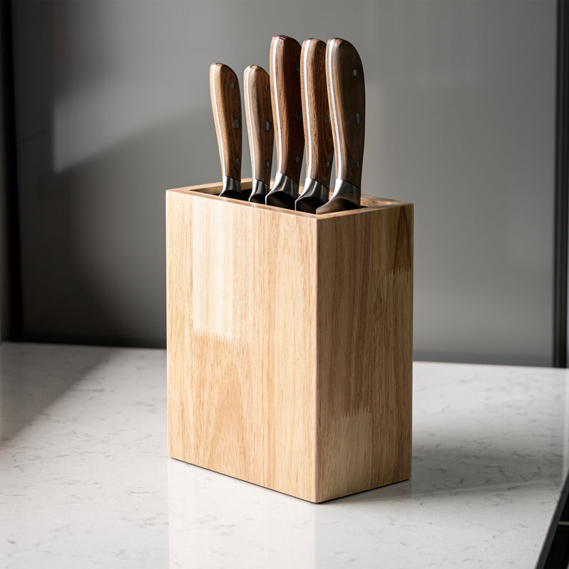 Grunwerg Rockingham Forge 20 Slot Knife Block, Rubberwood