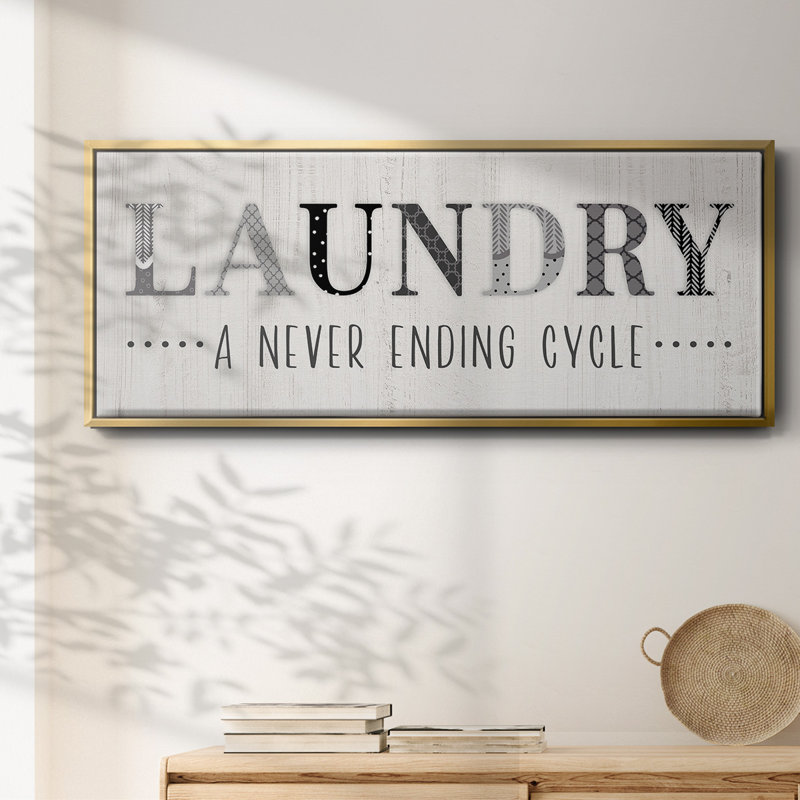 Never Ending- Framed Canvas, 12" H x 30" W