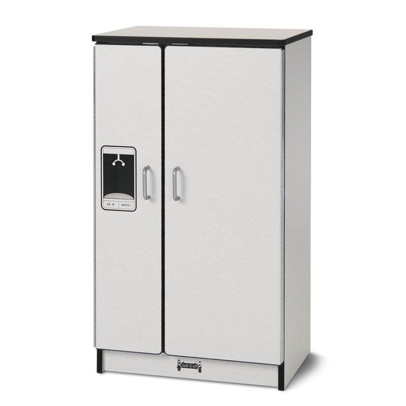 Rainbow Accents Culinary Creations Kitchen Refrigerator, Gray/Black