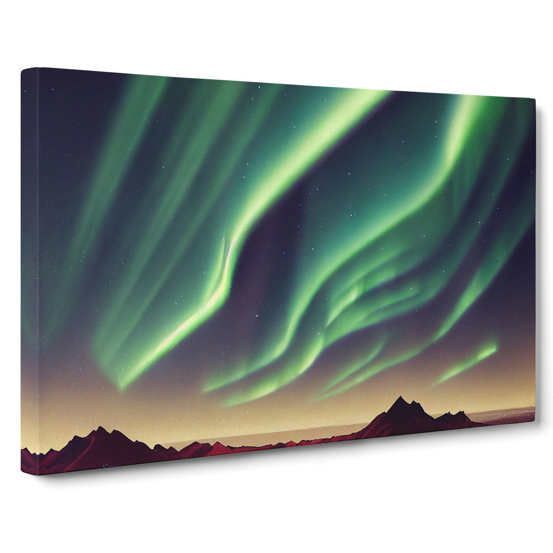 Expressive Aurora Borealis - Wrapped Canvas