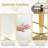 Yeni Swivel Adjustable Height Counter Stool with Metal Frame-1078885310