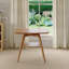 Table de salle à manger avec tablette de rangement, bois moderne