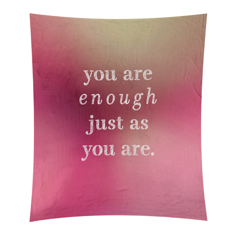 En polyester, vous êtes assez tapisserie quot, H 104 po x l 88 po, Lueur rose