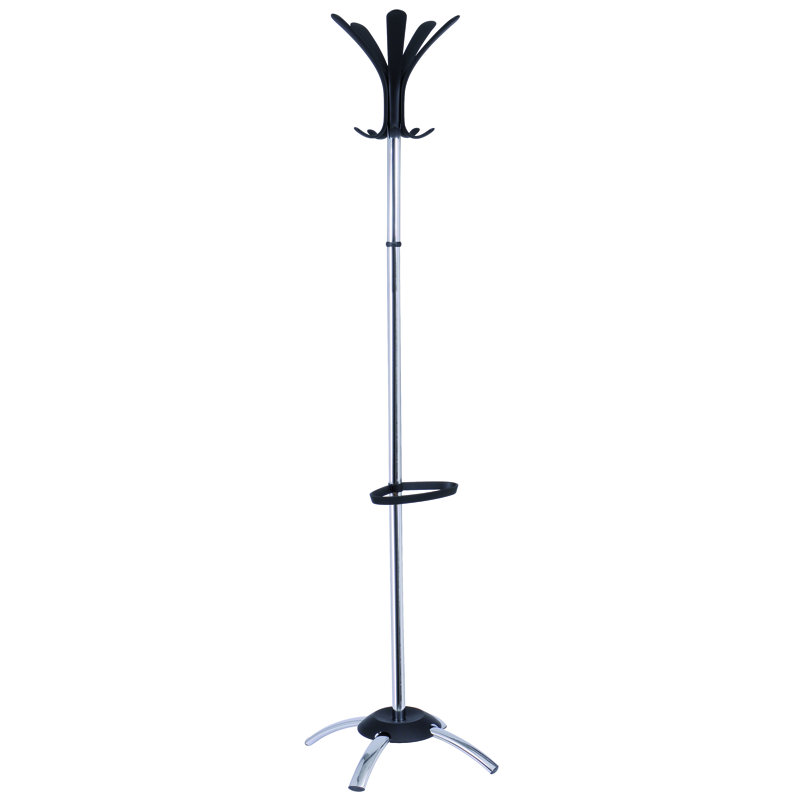 Porte-manteaux contemporain Cleo, Chrome