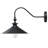 Sena Matte Black Metal Outdoor Adjustable Angle Barn Light