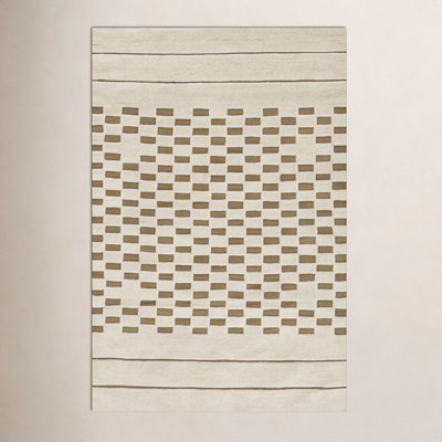 Aelin Hand-Tufted Checkered Wool Rug